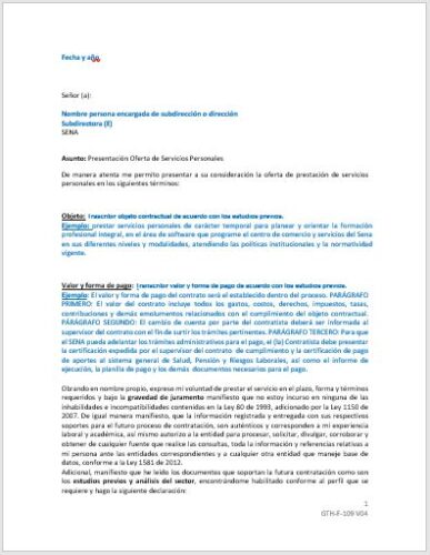 Formato gth-f-109 Sena